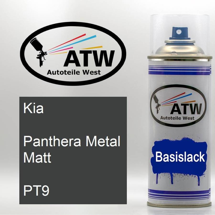 Kia, Panthera Metal Matt, PT9: 400ml Sprühdose, von ATW Autoteile West.